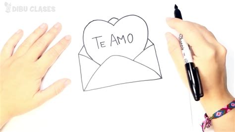 Como Dibujar Un Carta De Amor Paso A Paso Dibujo Carta Romantica