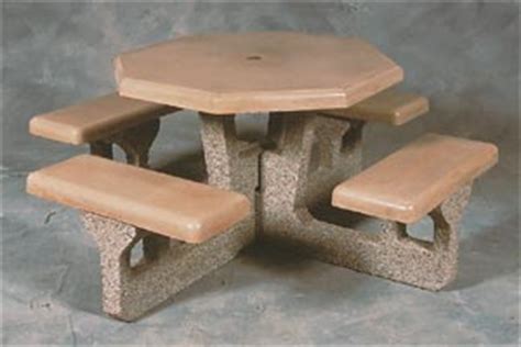 | patio & garden tables. Precast Octagon Picnic Table | Concrete | Picnic Tables ...
