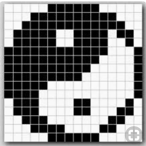 Ying And Yang Pattern For Criss Stitch Hama Beads Perler Beads Etc