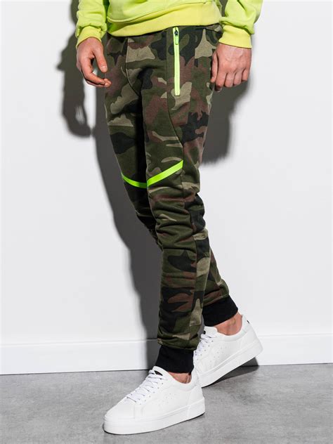 Mens Sweatpants P742 Greencamo Modone Wholesale Clothing For Men