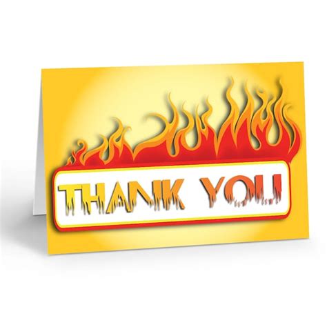 Fire Thank You Cards Etsy