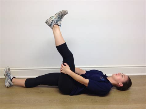 Hamstrings Muscle Stretch Lying G4 Physiotherapy And Fitness