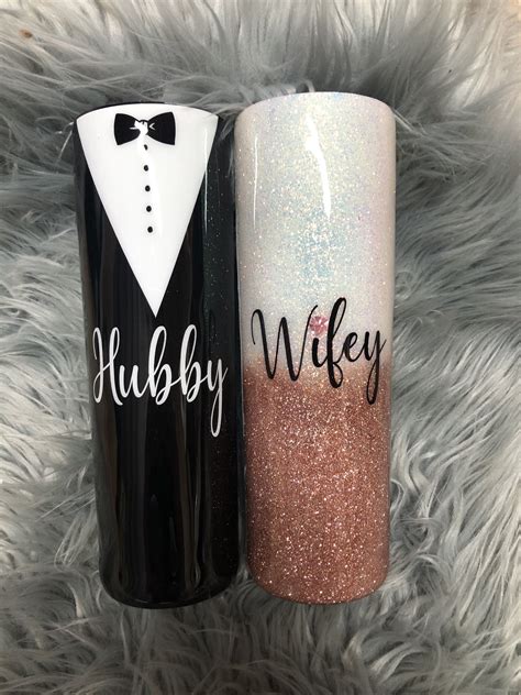 Excited To Share This Item From My Etsy Shop Wifey And Hubby Tumblers Husdanbd And Wife