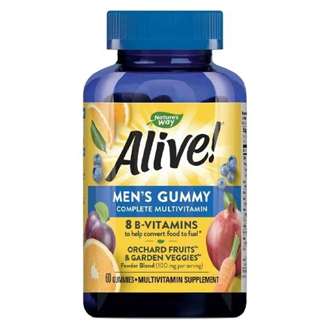 Buy Alive Mens Gummy Orchard Fruits And Garden Veggies Multivitamin