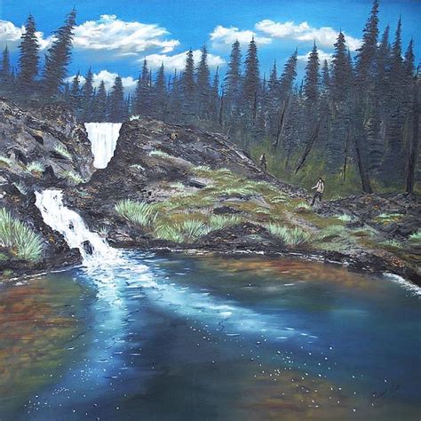 Sacred Falls By Artist Michael Scott Inspired By Hiking In The