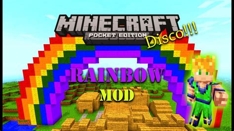 Minecraft Pe Rainbow Mod Youtube