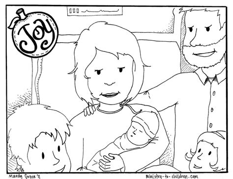 Long suffering is needed in times of tribulation. Joy Coloring Page (free printable for kids)