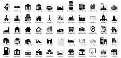 Desain Icon Untuk Pembuatan Denah Lokasi