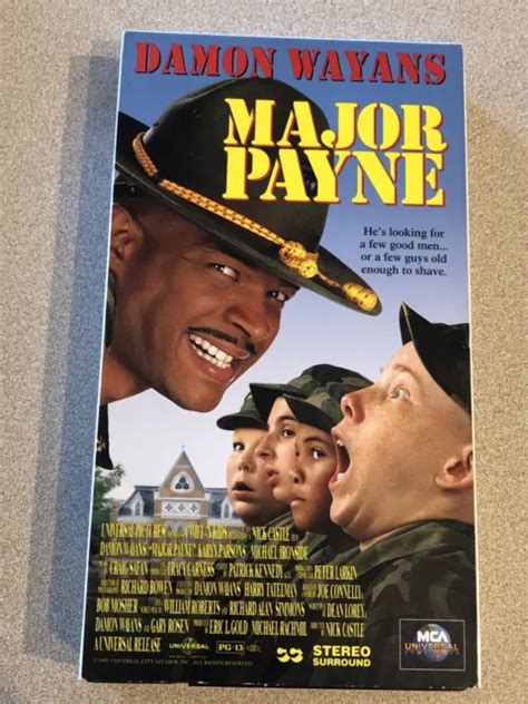 Major Payne Vhs Damon Wayans 1995 Comedy Like New Mca Universal Pg 13