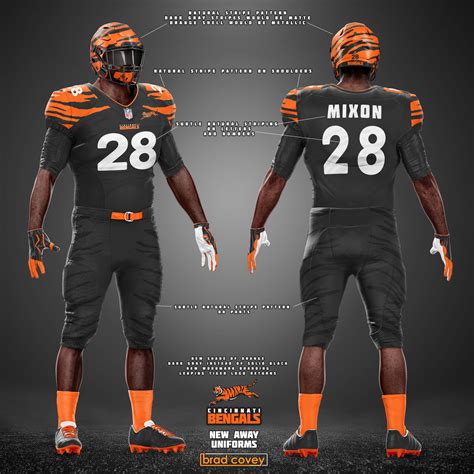A few uniforms posted on ebay may show that the bengals' new look has been leaked teams are allowed to change uniform designs once every five years, so expect more teams to get in on the nike uniforms in coming seasons, with six teams getting new looks before the 2020 season. Bengals Uniform Concepts - Brad Covey