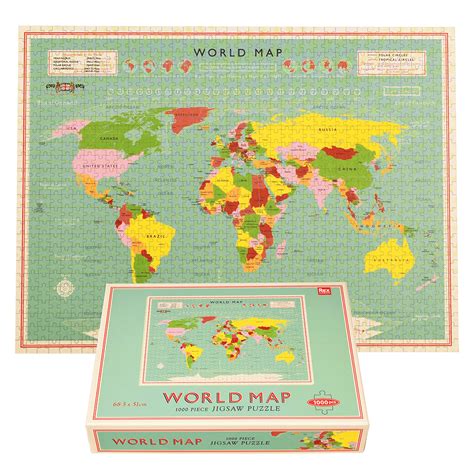 ﻿world Map 1000 Piece Puzzle ﻿rex London