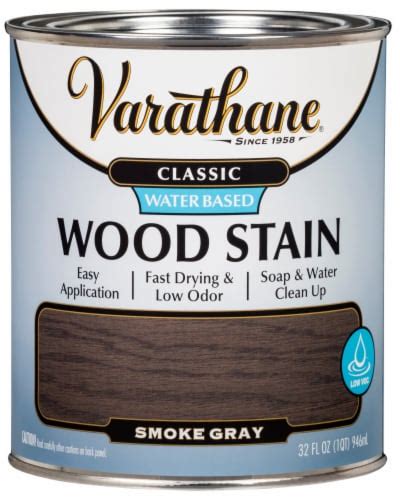 Varathane Classic Smoke Gray Water Based Wood Stain 32 Fl Oz