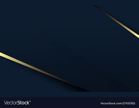 Abstract Luxury Gold And Dark Blue Background Vector Image