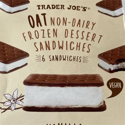 Trader Joe S Oat Non Dairy Frozen Dessert Sandwhiches Review Abillion