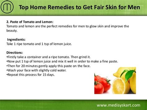 Home Remedies To Get Fair Skin For Men