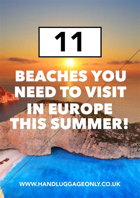 11 Beaches In Europe To Visit This Year | Europe travel, Summer vacation europe, Europe