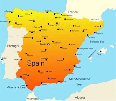 Size of some images is greater than 3, 5 or 10 mb. Cities map of Spain - OrangeSmile.com