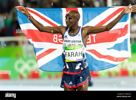 Rio De Janeiro Brazil 13 August 2016 Mo Farah Gbr Wins The Gold