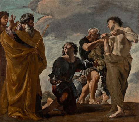 Moses And The Messengers From Canaan By Giovanni Lanfranco