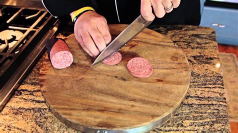 How To Cut Sausage For A Meat Tray Regional American Dishes Youtube