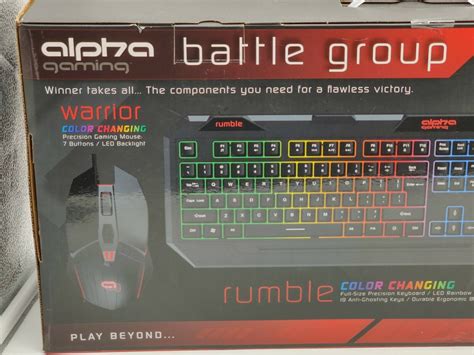 Gaming Combo Keyboard Mouse Headset 3 Piece For Pc Console Tzumi Alpha