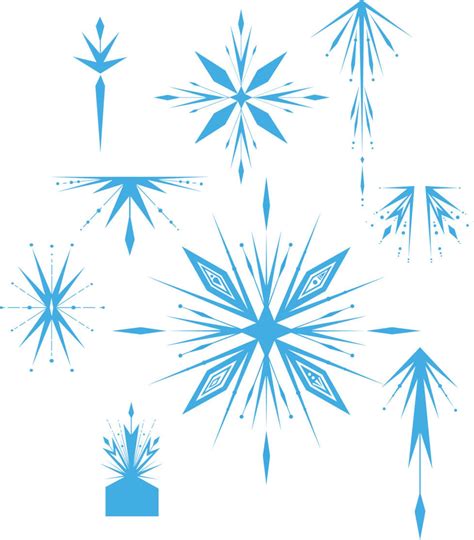 Frozen 2 Elsa Snowflake Dress And Shoes Files Svg Pdf Png And More Etsy