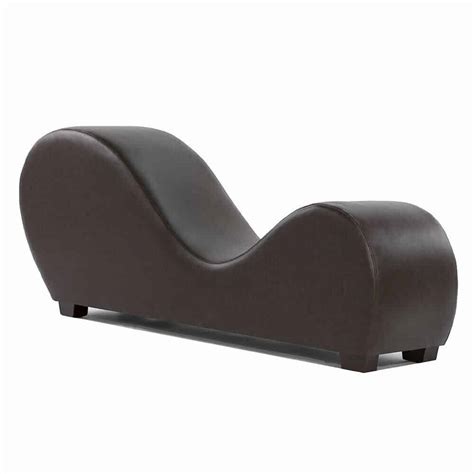 Bonded Leather Chaise Lounge Yoga Chair Affordable Modern Design