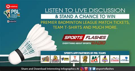 The county matches are streamed live and this fixture might also be available on youtube or any other platform. Listen to live PBL4 Match Discussion | Badminton ...