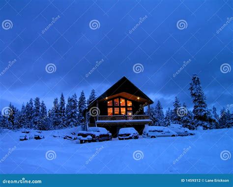 Winter Cabin Stock Photography Image 1459312
