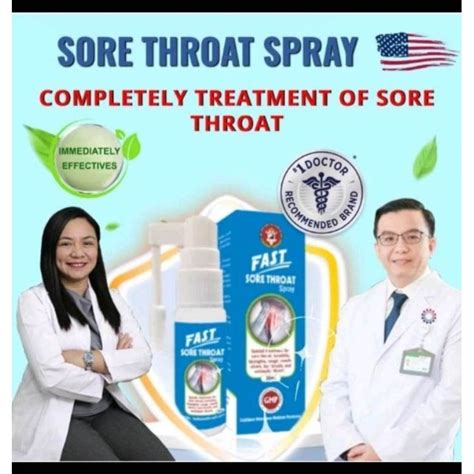 Authentic Fast Sore Throat Spray Sore Throat Treatment 30ml