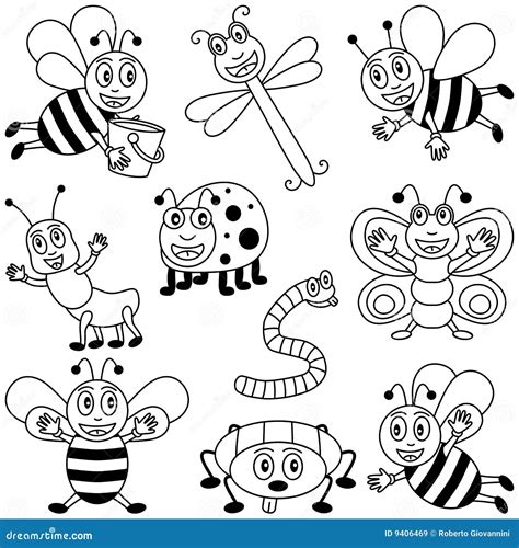 Insect Coloring Pages Collage Coloring Pages