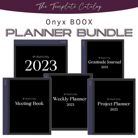 Boox Note Air Template 2023 Planner Bundle Etsy