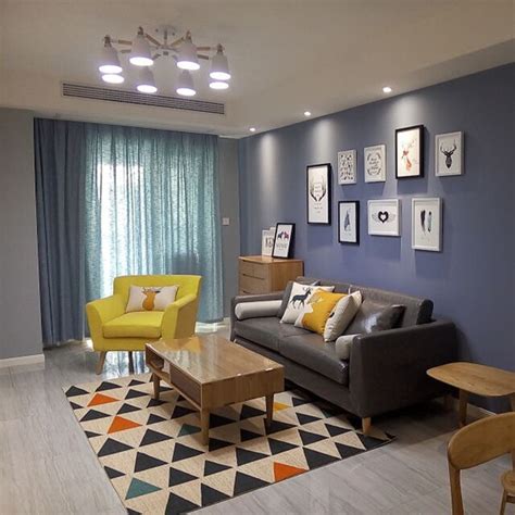 Liu Nordic Style Geometry Carpet Living Room Simple Modern Bedroom