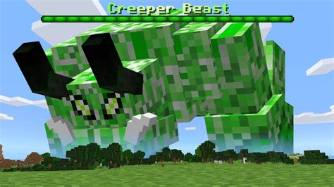 Minecraft If There Were Creeper Boss Mobs Youtube