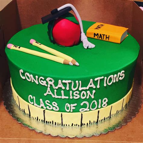 Math Graduation Cake