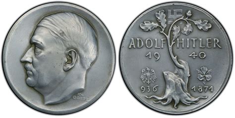 Pcgs Valueview 1940 Medal Kienast 578 C 122 Zn Matte 36mm 特别