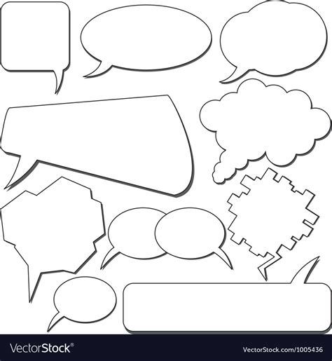 Talking Bubbles Royalty Free Vector Image Vectorstock