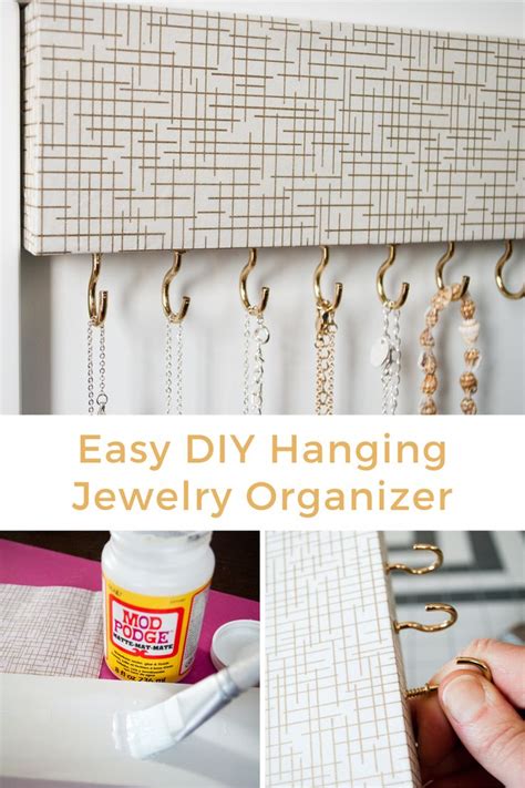 Easy Diy Jewelry Holder To Organize Necklaces Tangle Free Jewelry