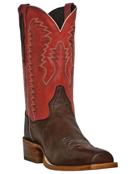 Dan Post Cowboy Certified Mens Cafe All Leather Station Camp 11 Boots
