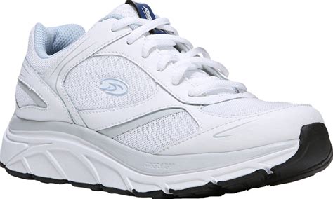 Womens Dr Scholls Freehand Athletic Shoe White Perf Leather 65 M