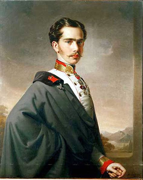 A Young Franz Joseph Emperor Portrait Austrian Empire
