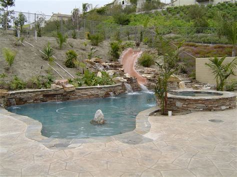 Compared to an ancient roman bath, the roman. Temecula Pool Slides - Backyard Fun! - Premier Pools & Spas