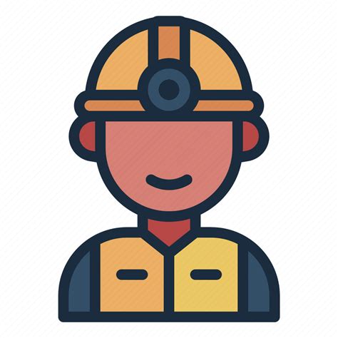 Miner Avatar Man Mining Engineering Industry Icon Download On
