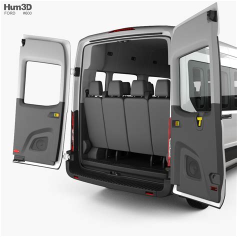 Ford Transit Passenger Van L2h3 With Hq Interior 2012 3d 모델 차량 On Hum3d
