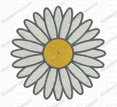 Daisy Flower Embroidery Design In 2x2 3x3 4x4 And 5x5 Sizes Flower