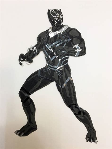 Black Panther Paper Cutout By Say Andy On Deviantart