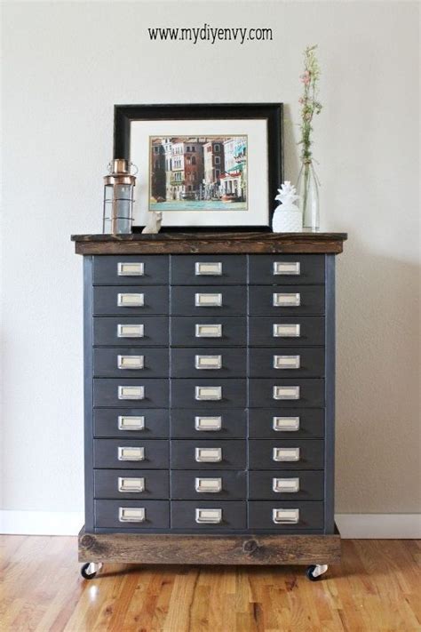 Farmhouse Style Filing Cabinet Makeover Painted Furniture Painting