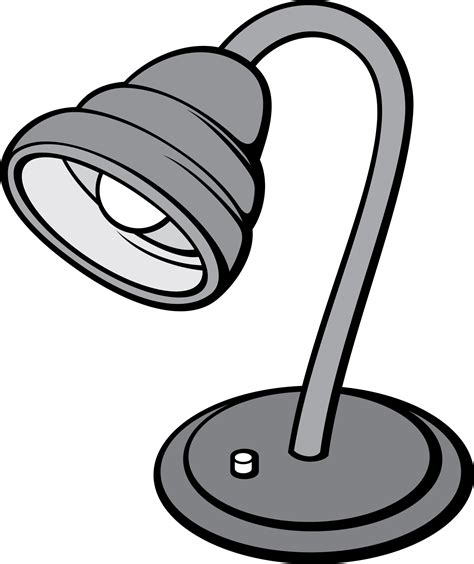 Silver Desk Lamp Png Illustration 8505894 Png
