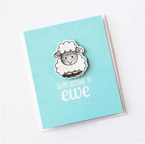 Stamping And Sharing Happy Birthday To Ewe