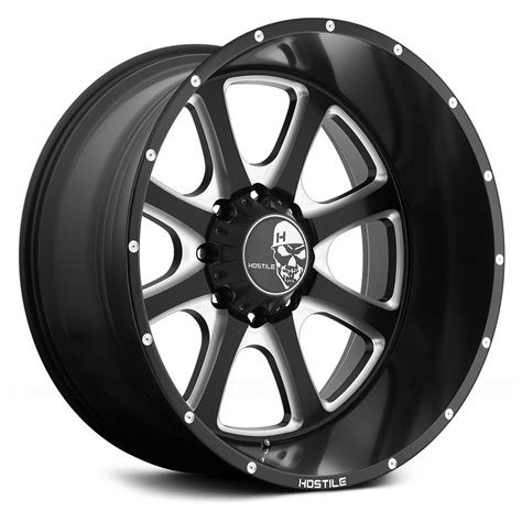 Hostile® Exile Wheels Gloss Black With Milled Accents Rims